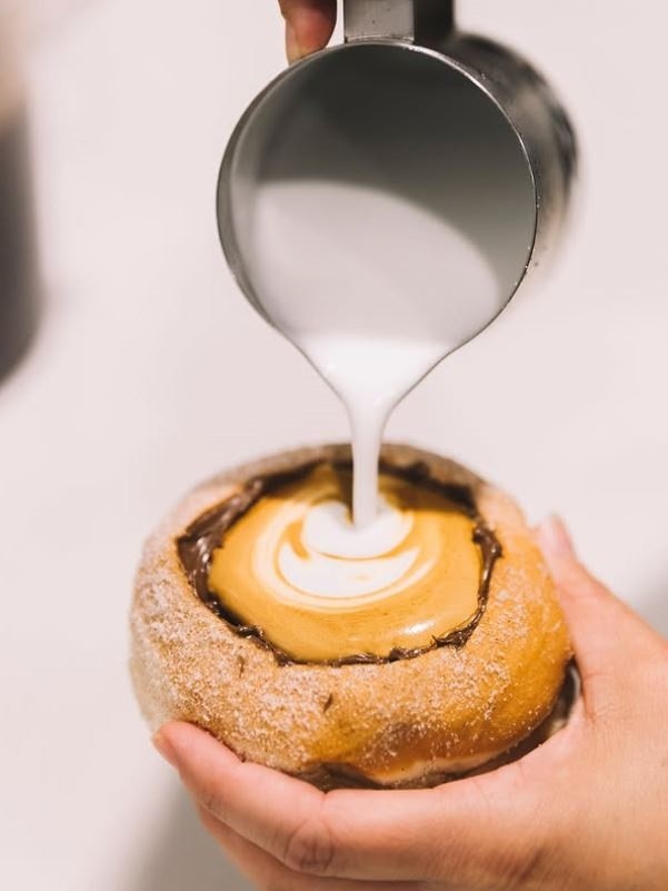 Kenilworth Bakery's coffee-filled doughnut.