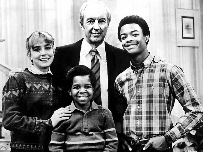 Dana Plato with “Different Strokes” co-stars Gary Coleman, Conrad Bain and Todd Bridges.