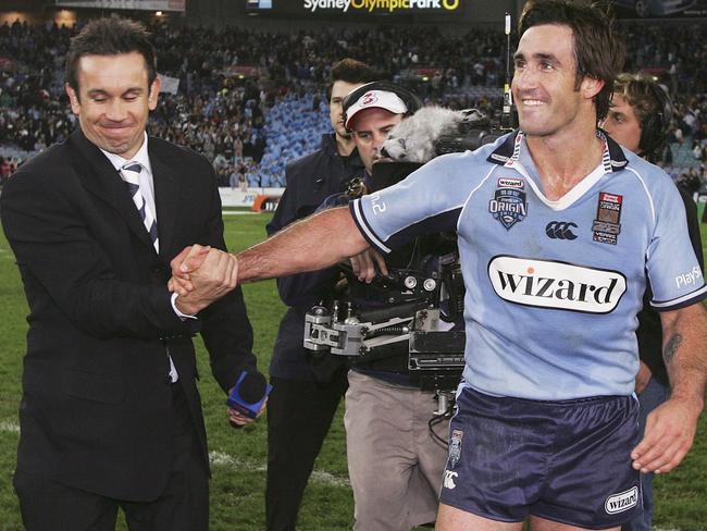 Matthew Johns describes brother Andrew Johns as “a monumental pain in the arse.”