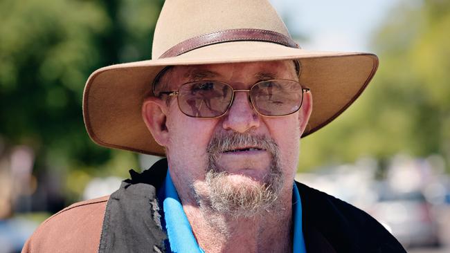 The gardener Owen Laurie leaves the Katherine local Court after giving evidence in the inquest into the disappearance of Paddy Moriarty from the remote township of Larrimah.