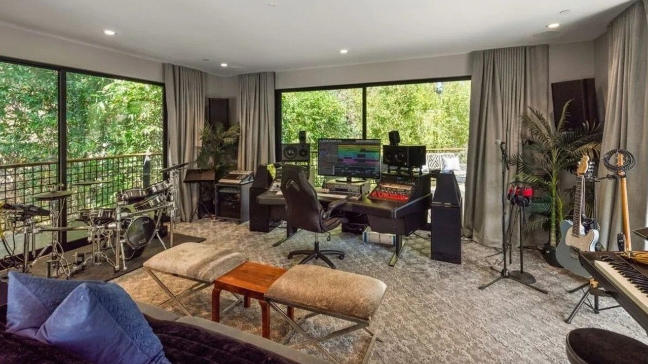 Music fans will dig the on-site recording studio. Picture: Realtor