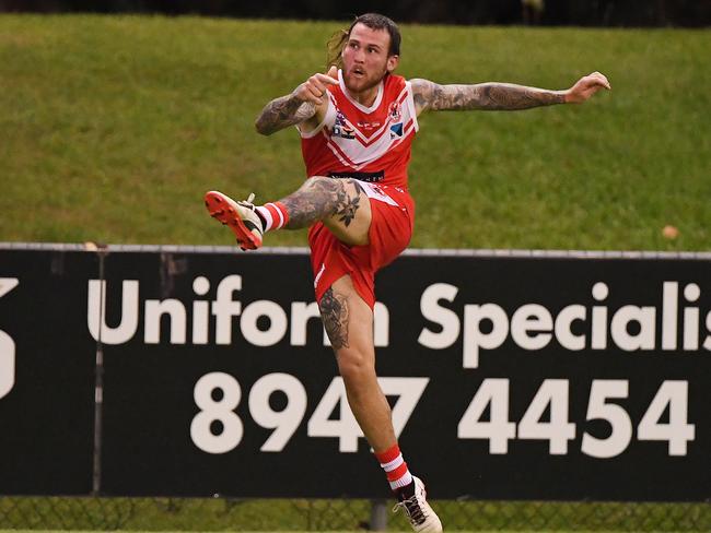 Waratah recruit Jayden Magro starred in his NTFL debut. Picture: Felicity Elliott / AFLNT Media