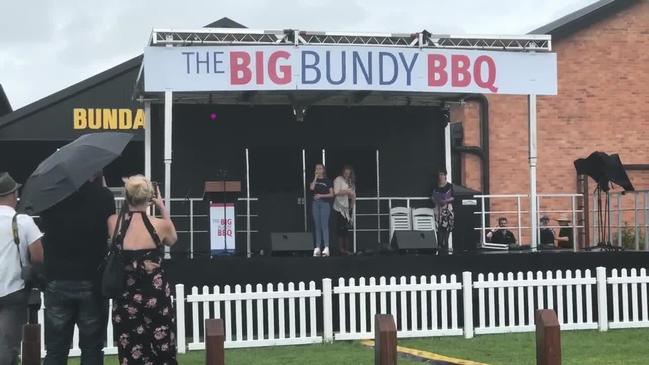 Young performers on stage