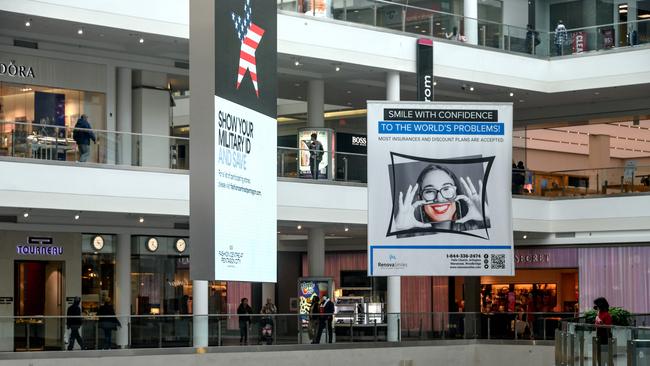 Retail spending has been choppy in recent months as consumers face rising inflation and supply-chain turmoil related to the pandemic. Picture: AFP