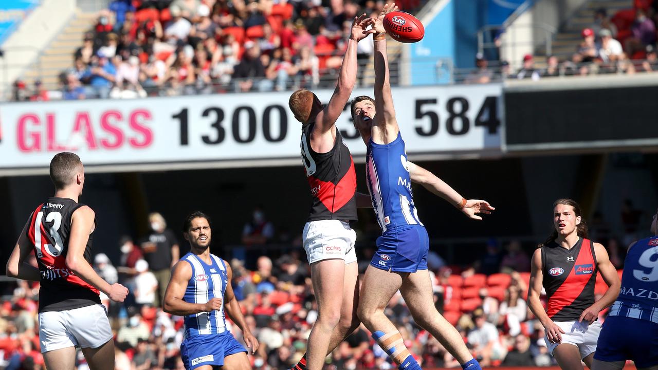 Peter Wright can also help the Dons as a second ruck option. Picture: Getty Images