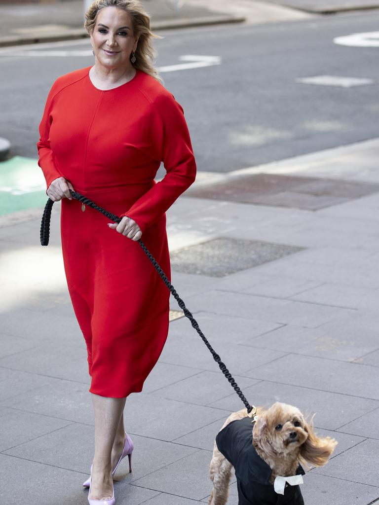 Gina Edwards and her cavoodle Oscar. Picture: NCA NewsWire / Monique Harmer