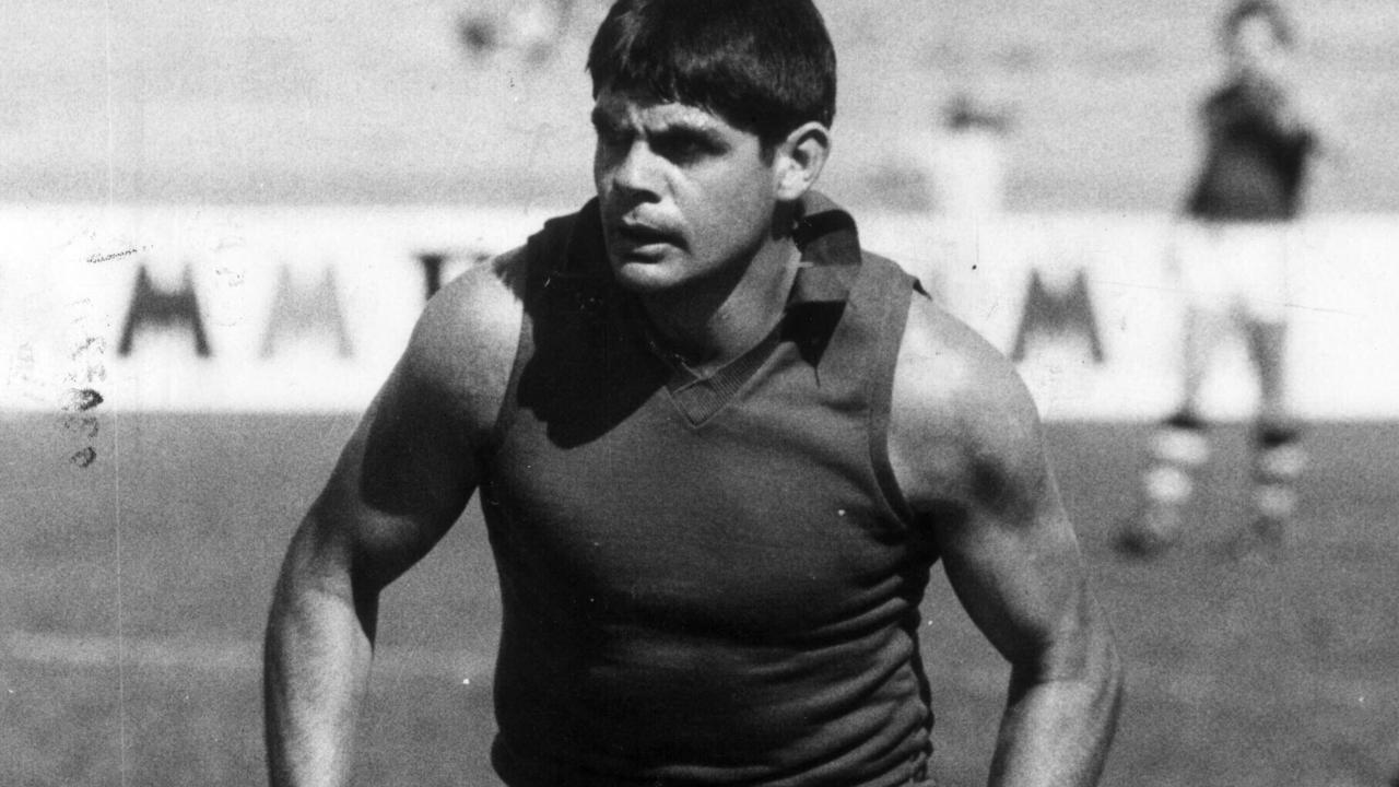 Footballer Robert Muir at St Kilda training.