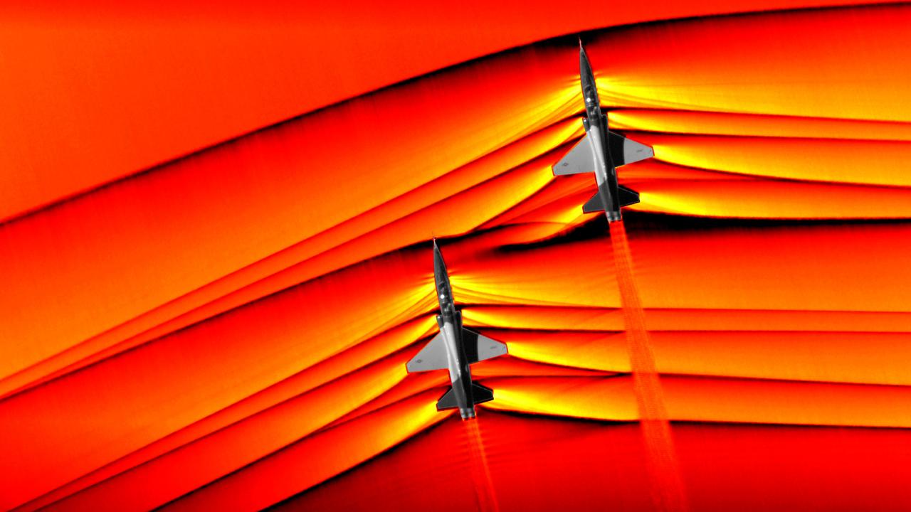 NASA has been able to capture the first air-to-air images of the interaction of shockwaves from two supersonic aircraft flying in formation. 