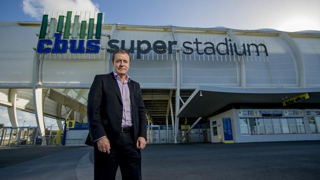 Graham Annesley out the front of Cbus Super Stadium in Robina. Picture: Jerad Williams