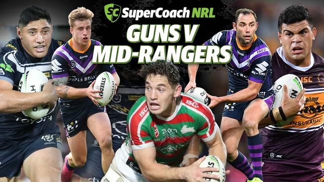 SuperCoach Stat Attack: Guns versus mid-rangers.