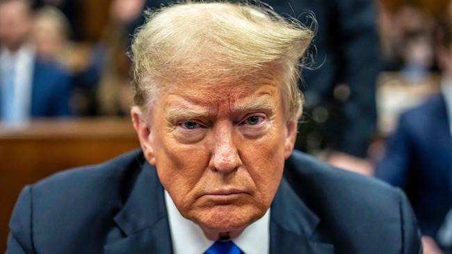 Donald Trump attends his criminal trial at Manhattan Criminal Court in New York City on May 30. Picture: AFP