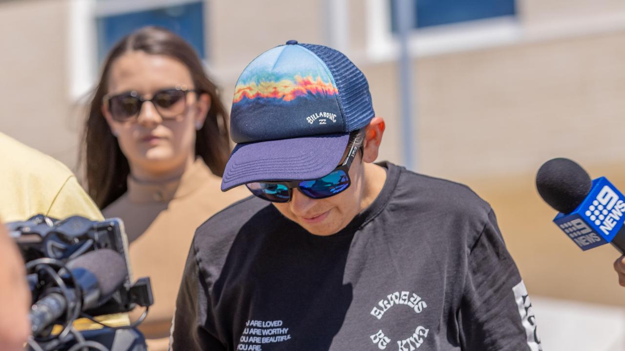 Letiticia Fortune leaving the Adelaide Women’s Prison Pre-Release Centre in Gepps Cross. Picture: Ben Clark