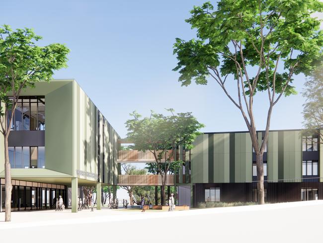 An artist's impression of the proposed new The Forest High School that will be relocated to Allambie Heights. Picture: School Infrastructure NSW