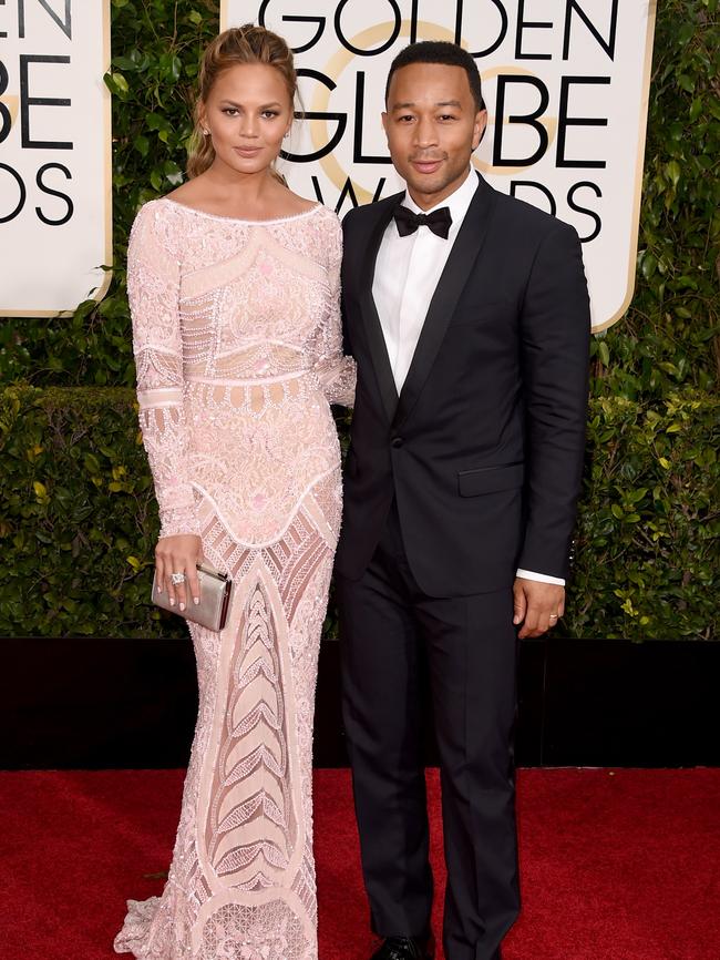 Model Chrissy Teigen and musician John Legend.