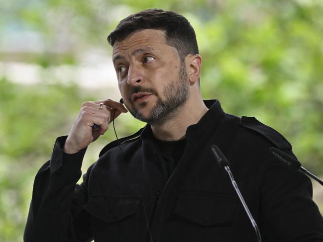 Ukrainian President Volodymyr Zelensky is ready for direct talks with Russia. Picture: AFP