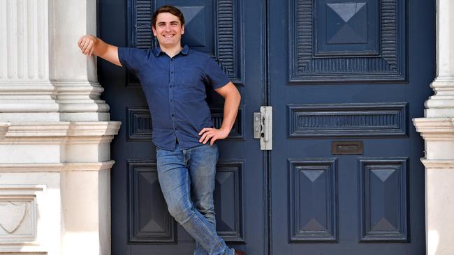 William Pyke, at Brisbane’s Princess Theatre, is a rising star of the Queensland acting scene. Photo: John Gass