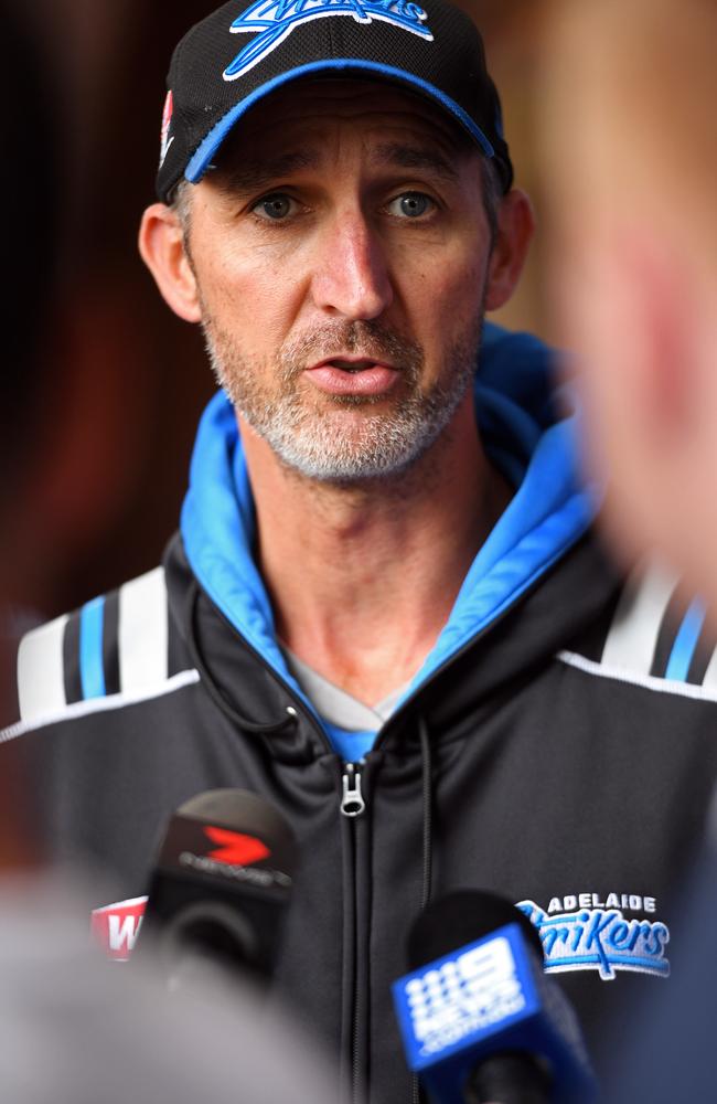 Accountability is a big thing with Jason Gillespie. Picture: Tom Huntley