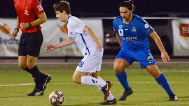 Hamish McCabe, of Adelaide Blue Eagles, claimed the NPL SA coach’s vote award. Picture: AAP/Brenton Edwards