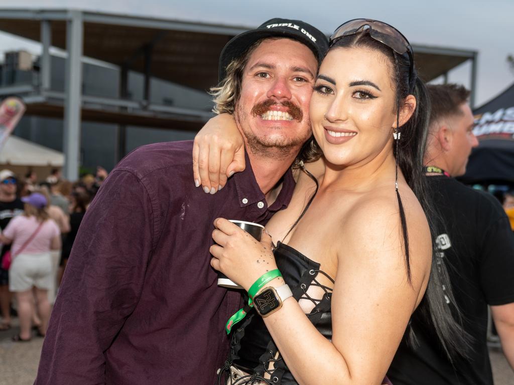 Aaron Thatcher and Chloe White at Rhythm on the Reef Saturday 30 September 2023 Picture: Michaela Harlow