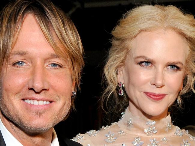 HOLLYWOOD, CA - JANUARY 28: (L-R) Musician Keith Urban, actress Nicole Kidman, and honoree David Hill attend the 2017 G'Day Black Tie Gala at Governors Ballroom At Hollywood And Highland on January 28, 2017 in Hollywood, California. (Photo by John Sciulli/Getty Images for RS/TV, Inc.)