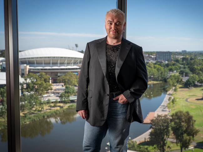 English singer and songwriter Sam Smith in Adelaide for their Australian tour. Picture: NCA NewsWire/Naomi Jellicoe