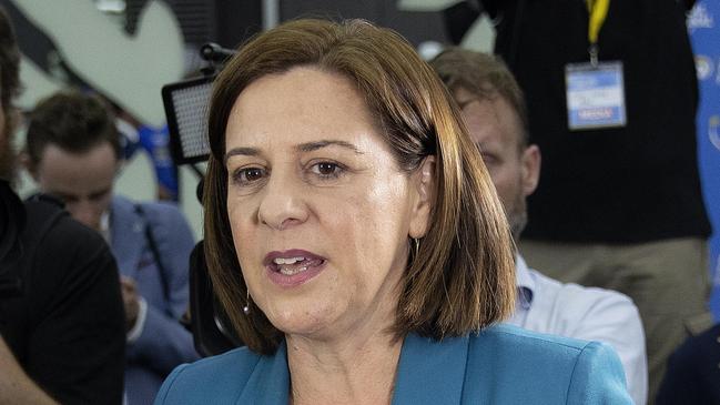 Townsville AUSTRALIA - NewsWire Photos October 31, 2020: Queensland opposition leader Deb Frecklington concedes defeat at the LNP election night reception at the Emporium in South Brisbane. Picture: NCA NewsWire / Sarah Marshall