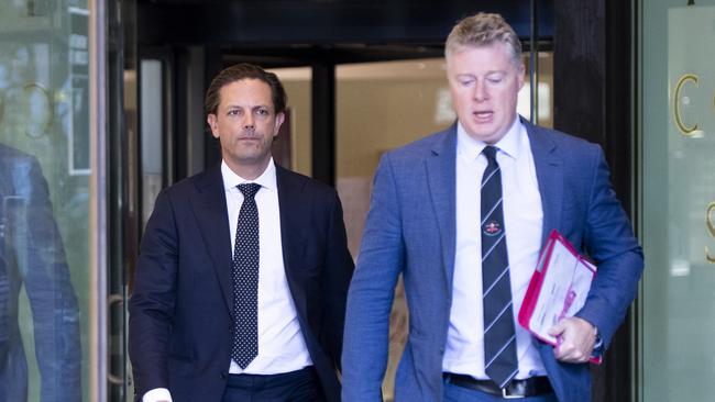 Henson with his lawyer Paul McGirr. Picture: NewsWire / Monique Harmer