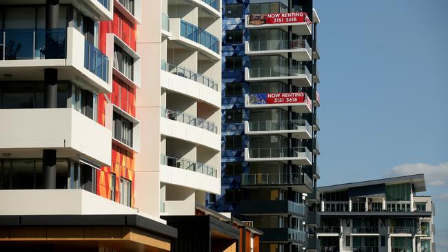 The apartment boom has changed the face of Brisbane forever. Above, apartments in West End. Picture: Glenn Hunt