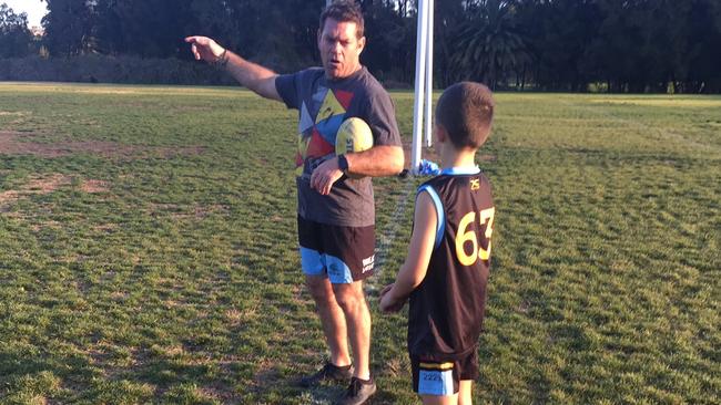 Noddy gives young rugby league player Will Watson a few tips.