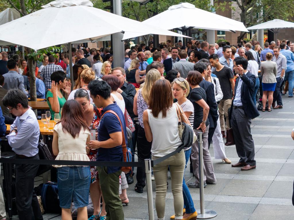 After work drinks were a huge part of the working week before Covid. Picture: Alamy