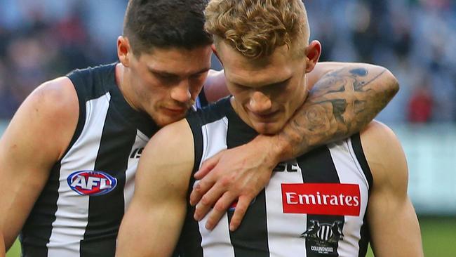 Adam Treloar didn’t have his best day.