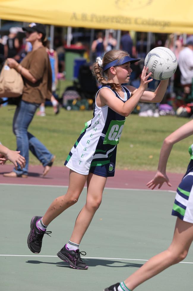 The Netball Qld Primary Schools Cup grand finals are being held at the Hinterland District Netball Association at Mudgeeraba. Picture: Mike Batterham.
