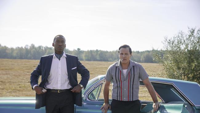 Mahershala Ali (Dr Don Shirley) and Viggo Mortensen (Tony Lip) — two blokes with short fuses on a long road trip.