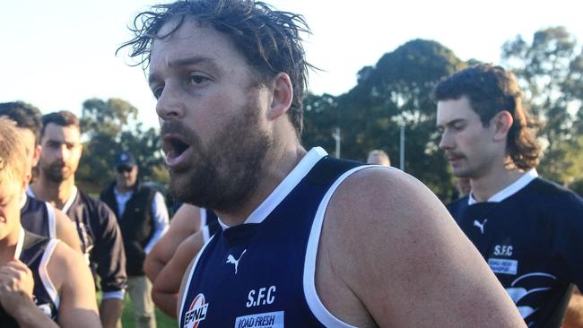 Silvan senior coach Trent Martin. Picture: Davis Harrigan