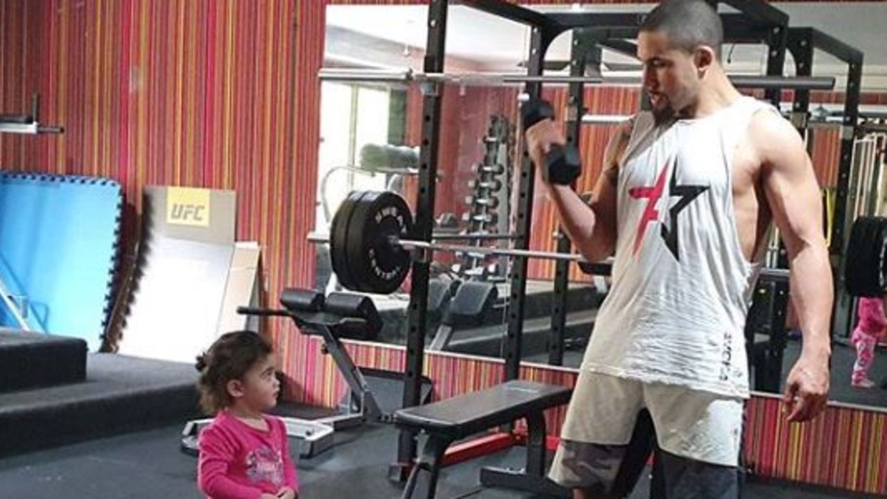 Robert Whittaker with his daughter Lilliana.