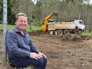 Lismore City Council's Waste Operations Coordinator Kevin Trustum is thrilled work on the Lismore City Environment Education Centre has begun.