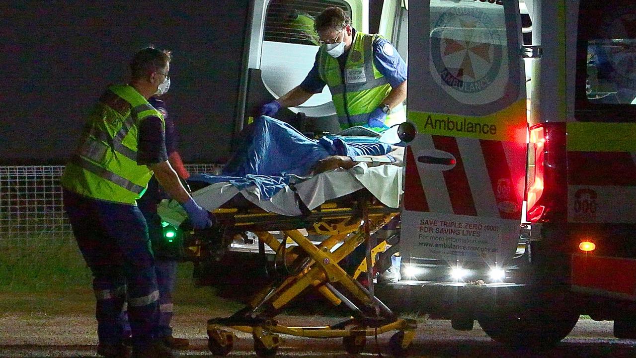 A man was flown to Gold Coast University Hospital following a high speed two car crash following a police pursuit in Bent Street, South Grafton on Saturday, February 19. Picture: Frank Redward