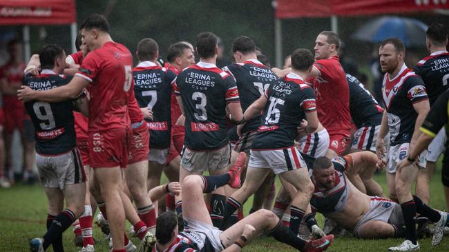 Tensions boiled over. Picture: Julian Andrews
