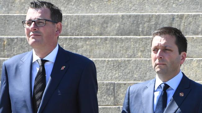 Premier Daniel Andrews and Opposition Leader Matthew Guy are getting set to battle for the role of Victorian Premier. Picture: AAP