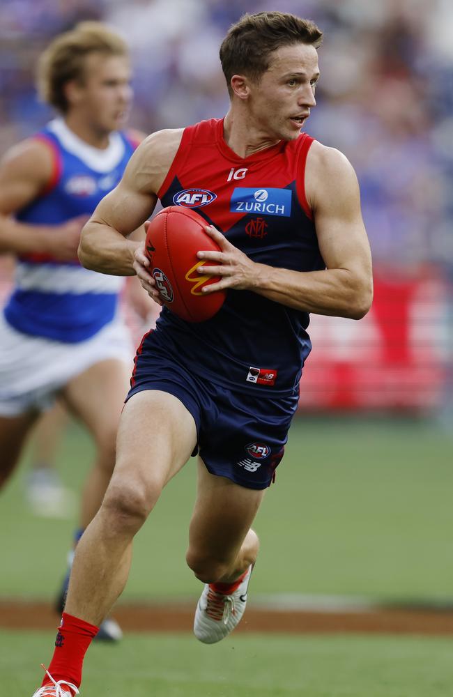 Jack Billings didn’t hit his straps for the Demons. Picture: Michael Klein