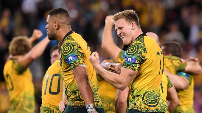 Reece Hodge was one of Australia’s best, while Lukhan Tui was outstanding off the bench.