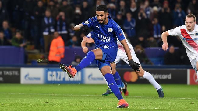 Leicester City's Algerian midfielder Riyad Mahrez.