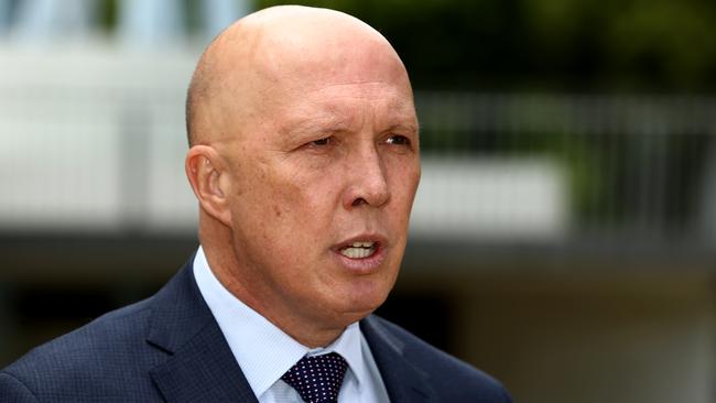 Opposition leader Peter Dutton has called on Defence Minister Richard Marles to introduce legislation. Picture NewsWire / David Clark