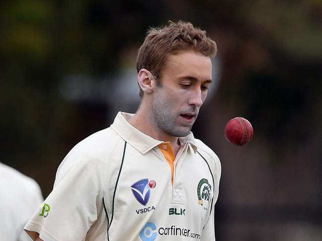 Brendan King inspired Box Hill to victory with five wickets. Picture: Andy Brownbill