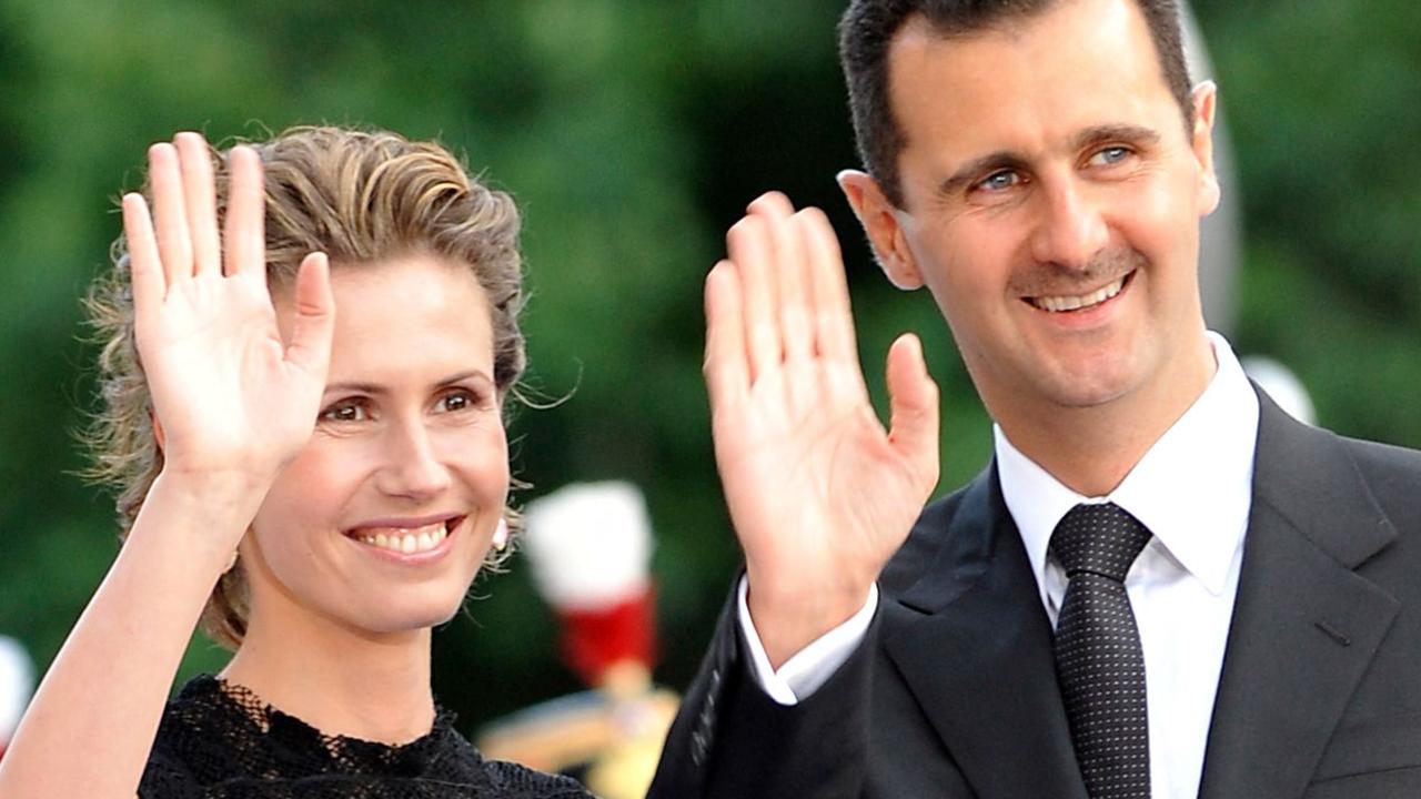 Asma and Bashar al-Assad. Picture: Gerard Cerles/AFP