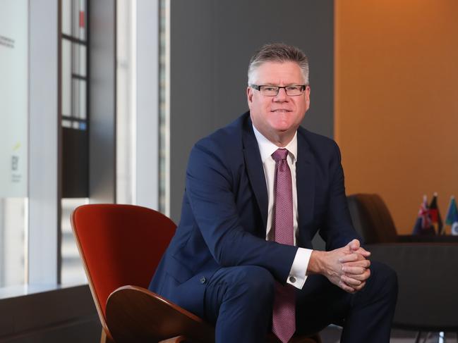 27/08/201 CEO of accounting firm EY Tony Johnson in his Melbourne office.  Picture : David Geraghty / The Australian.