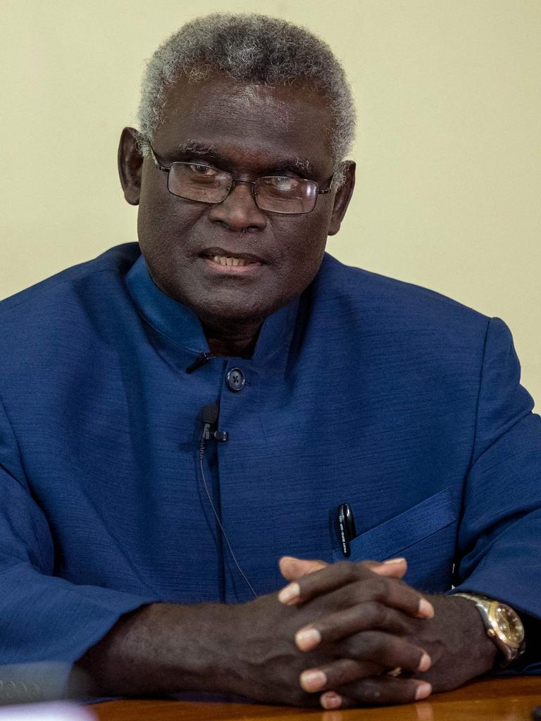 Solomon Islands Prime Minister Manasseh Sogavare.