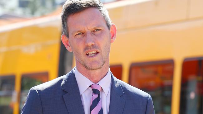 Transport Minister Mark Bailey —explains why report was not released to Michael Hart. Picture: Tertius Pickard