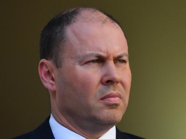 Treasurer Josh Frydenberg announces the government's $130b wage subsidy package at a press conference at Parliament House in Canberra, Monday, March 30, 2020. (AAP Image/Mick Tsikas) NO ARCHIVING