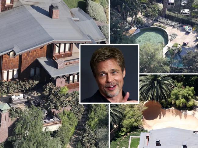 Brad Pitt and ex-wife Angelina Jolie spent years in the home together before their separation. Picture composite via NYPost/SplashNews